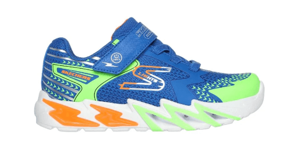 SKECHERS Flex-Glow Bolt Shoes - Royal/Multi - Kids