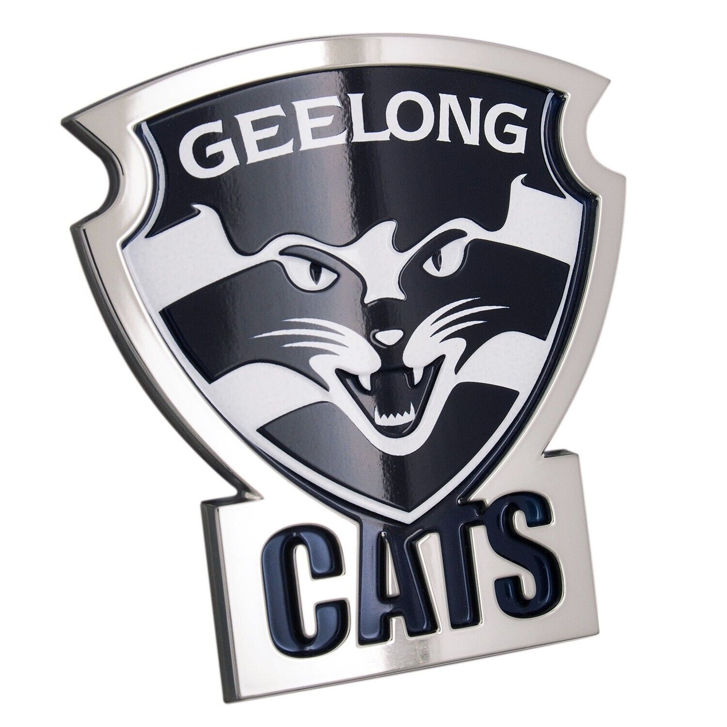 AFL 3D Chrome Emblem - Geelong Cats - Supporter Car Badge