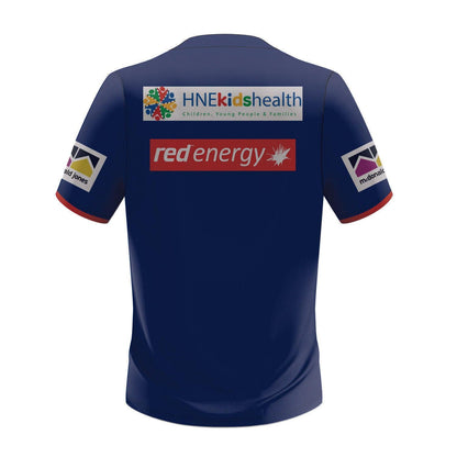 NRL 2024 Training Tee Shirt - Newcastle Knights - Navy - Youth - Kids