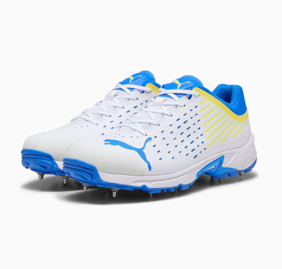 Puma Spike 22.1 Cricket Shoe - White/Ultra Blue -  Adult - Mens