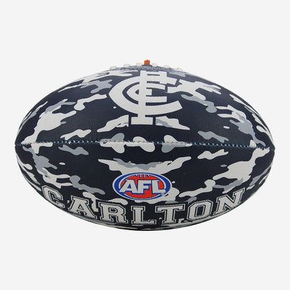 AFL Camo Club Football - Carlton Blues - Size 5 - Game Ball