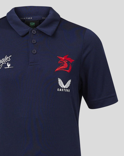 NRL 2024 Media Polo - Sydney Roosters - Junior - Youth - Kids - Shirt