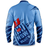 NRL 'Ignition' Fishing Shirt - NSW Blues - Adult - Mens - Polo