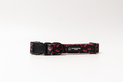 AFL Adjustable Dog Collar - Essendon Bombers - Small To Large - Strong Durable