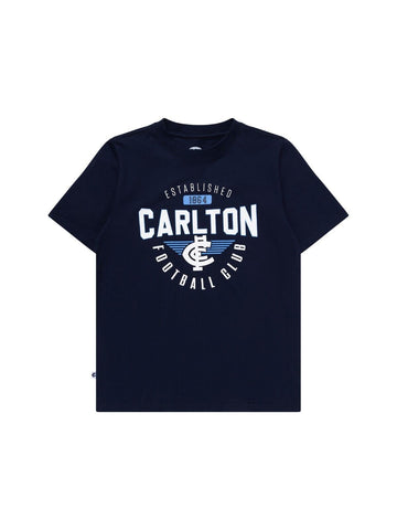 AFL Supporter Tee - Carlton Blues - Youth - Kids - T-Shirt