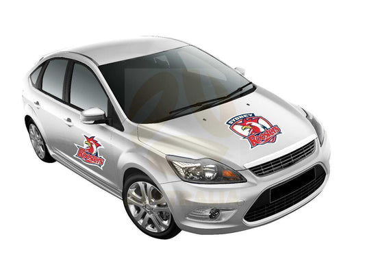 NRL Car Monster Decal - Sydney Roosters - Sticker - Team Logo - 470mm