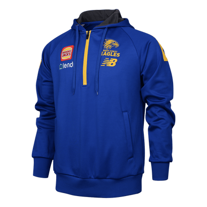 AFL 2024 Half Zip Hoodie - West Coast Eagles - Adult - Mens - 1/2 Zip