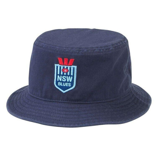 NRL Twill Bucket Hat - New South Wales Blues - NSW - Adult Size