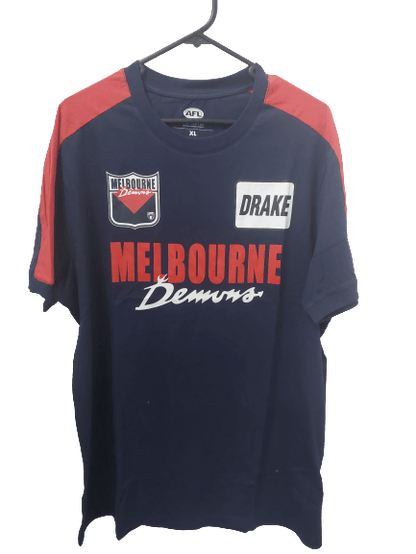 AFL Throwback Graphic Tee Shirt - Melbourne Demons - Mens T-Shirt