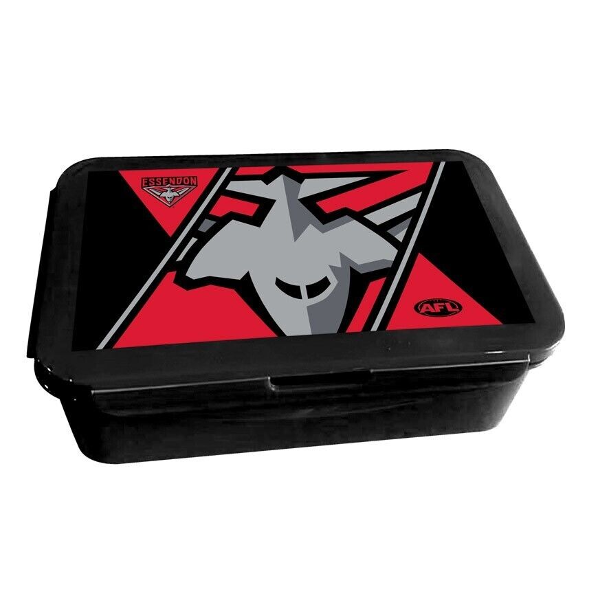 AFL Bento Lunch Box - Essendon Bombers - 14cm x 20.1cm x 7.1cm