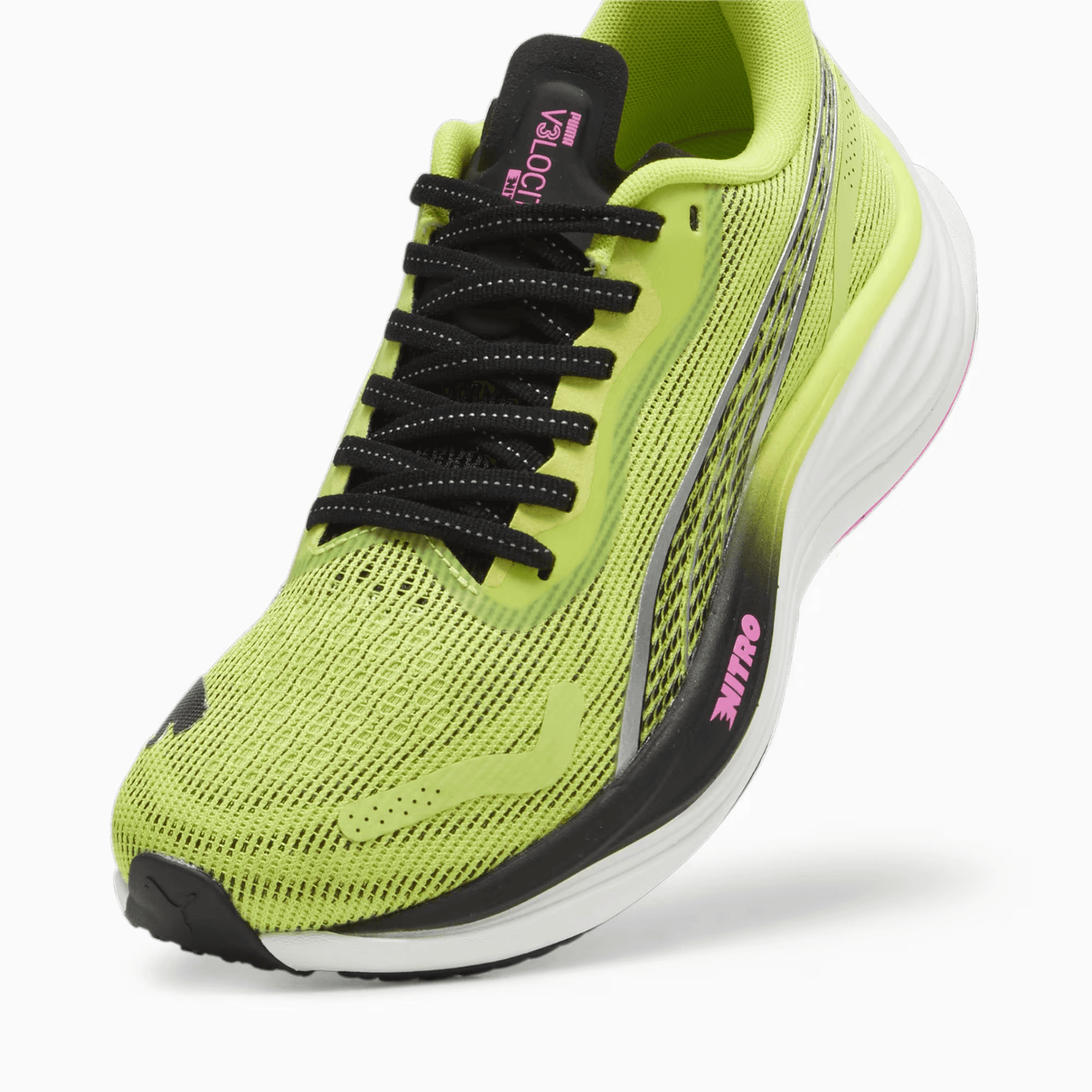 PUMA NITRO 3 Psychedelic Rush Shoe - Lime/Pink -  Womens - Ladies - Running