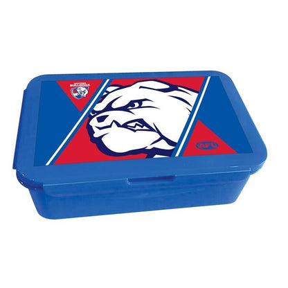 AFL Bento Lunch Box - Western Bulldogs - 14cm x 20.1cm x 7.1cm