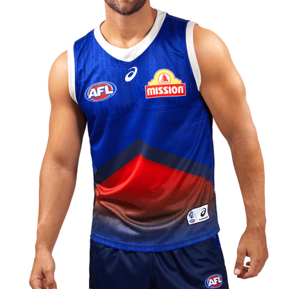 AFL 2024 Training Guernsey - Western Bulldogs - Adult - ASICS