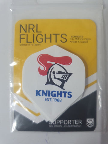 NRL Replacement Dart Flights Set Of 3 - Newcastle Knights - Darts