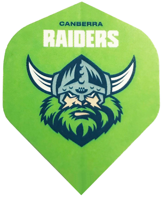 NRL Replacement Dart Flights Set Of 3 - Canberra Raiders - Darts