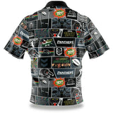 NRL Fanatics Button Up Polo Shirt - Penrith Panthers - Rugby League