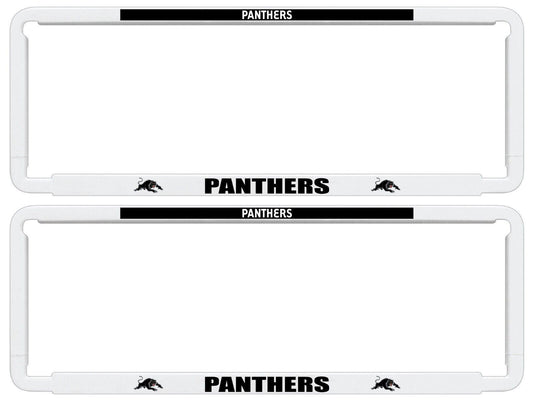 NRL Car Number Plate Frame - Set Of Two - Penrith Panthers - Front/Back