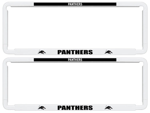 NRL Car Number Plate Frame - Set Of Two - Penrith Panthers - Front/Back