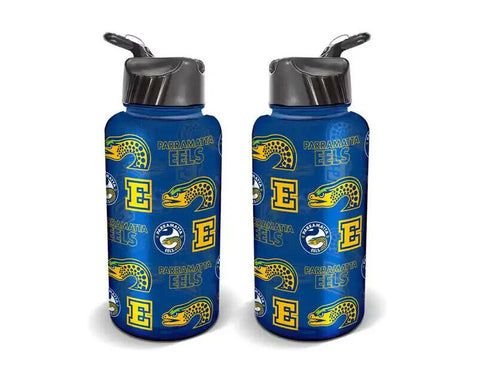 NRL Flip Drink Bottle 1L - Paramatta Eels - BPA Free - Water Bottle
