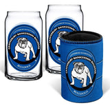 NRL Can Glass Set - Canterbury Bulldogs - Set of 2 Glass & Cooler