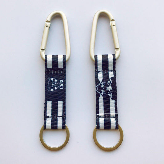 AFL Carabiner Key Ring - Geelong Cats - Keyring - Clip and Ring