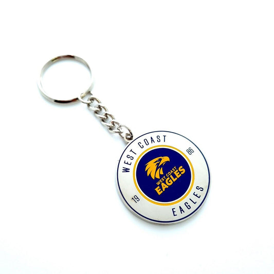 AFL Round Key Ring - West Coast Eagles - Keyring - Aussie Rules - TROFE