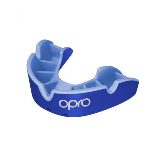 OPRO SILVER Self-Fit Mouthguard - YOUTH - Up to Age 10 - Blue/Light Blue