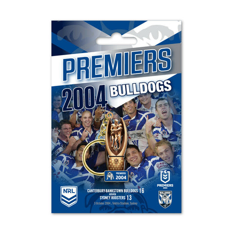 NRL Premiers Trophy Keyring - Canterbury Bulldogs - 2004 - Key Ring