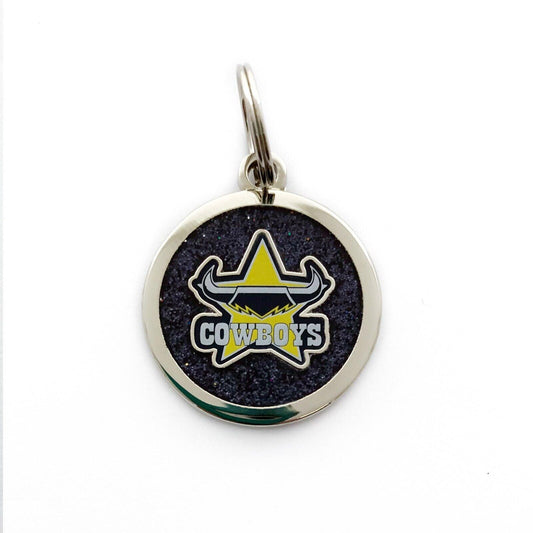 NRL Pet ID Tag - North Queensland Cowboys - Engravable - 25mm diameter