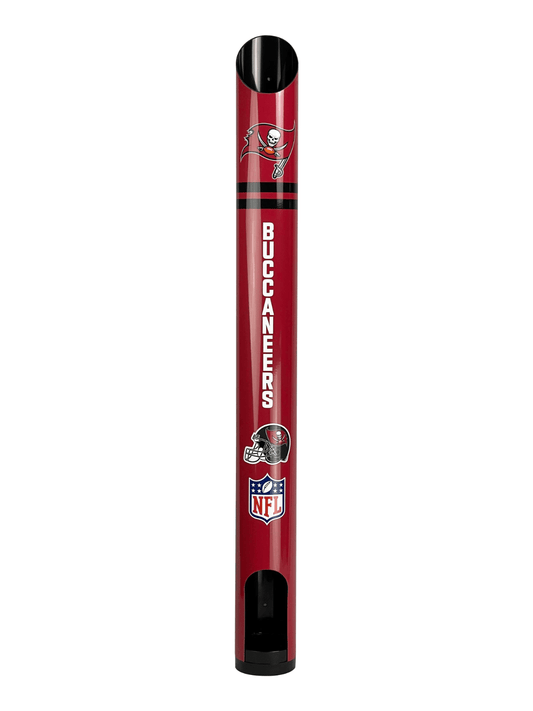 NFL Stubby Cooler Dispenser - Tampa Bay Buccaneers - Fits 8 Coolers - Wall Mount