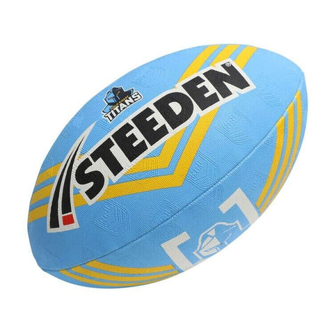 NRL 2023 Supporter Football - Gold Coast Titans - Game Size Ball - Size 5