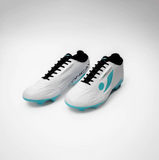 CONCAVE Halo v2 FG Football Boot - White/Cyan/ Black - Youth - Kids