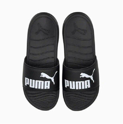 PUMA Popcat 20 Slides - Black - Shoe - Sandal - Mens Womens - Unisex