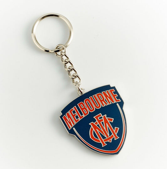 AFL Logo Metal Key Ring - Melbourne Demons - Keyring - Aussie Rules - TROFE