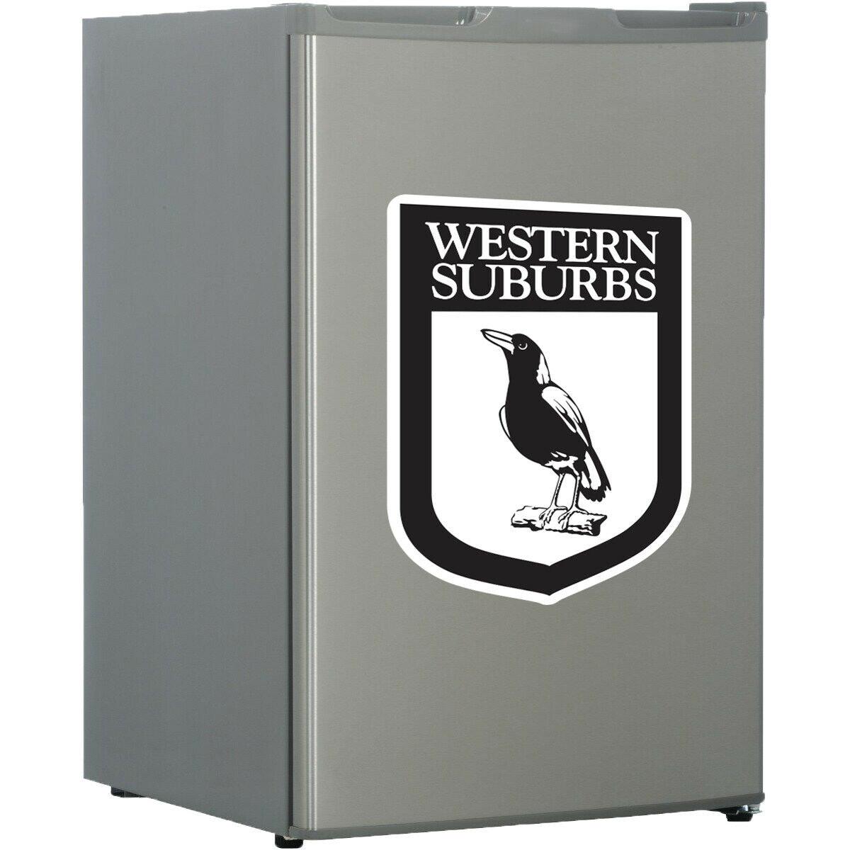 NRL Heritage Fridge Decal Western Suburbs Magpies Team Logo Sticker - 470x350mm