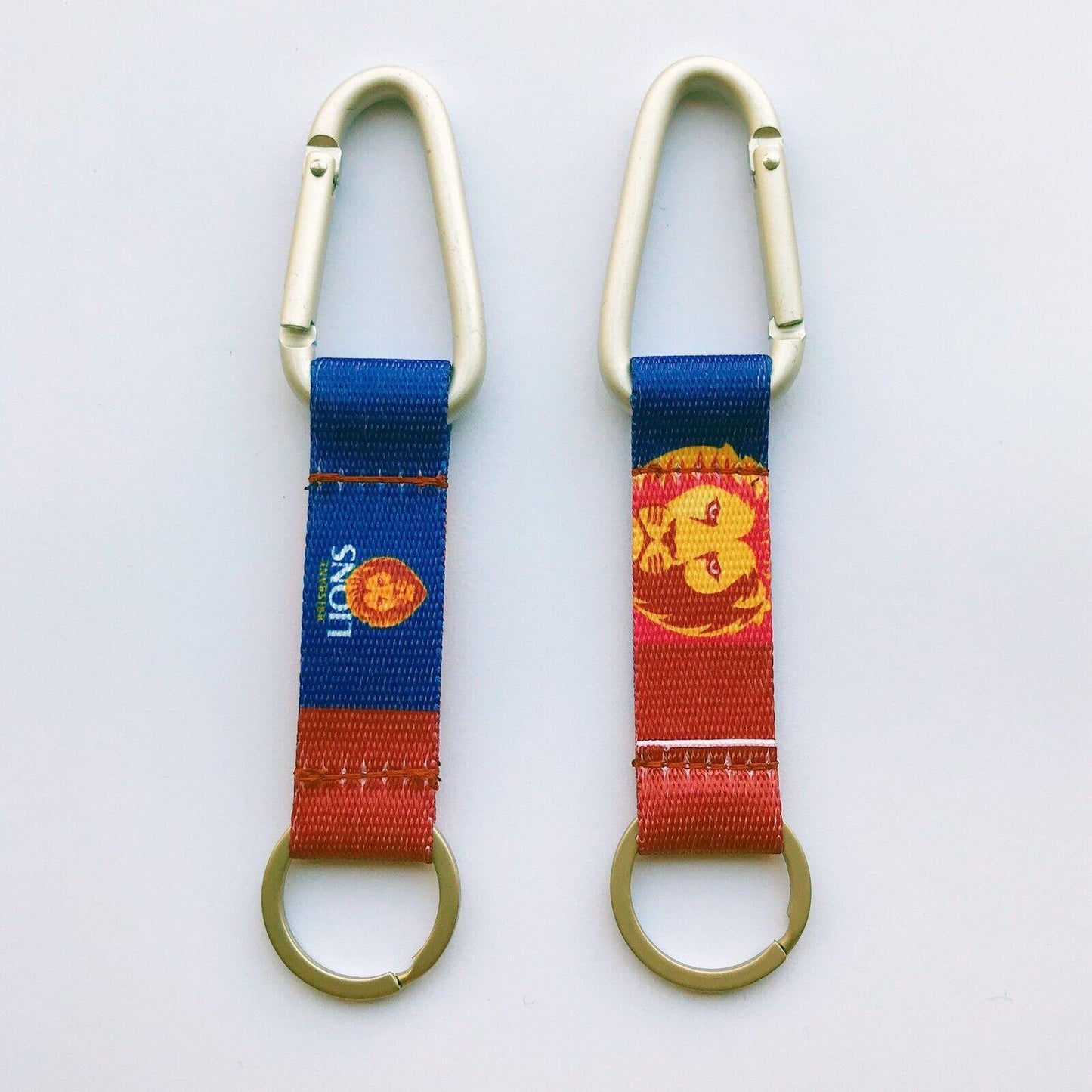 AFL Carabiner Key Ring - Brisbane Lions - Keyring - Clip and Ring