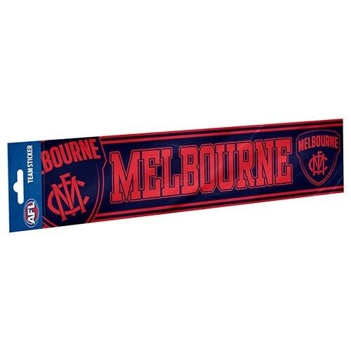 AFL Bumper Sticker - Melbourne Demons - Car Decal - 305mm x 75mm