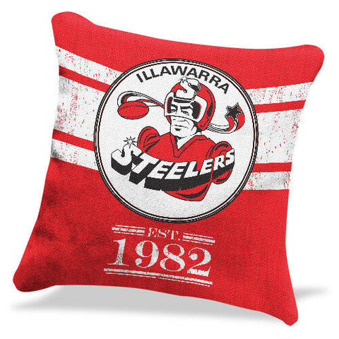 NRL Heritage Retro Cushion - Illawarra Steelers - Pillow Bedding Lounge
