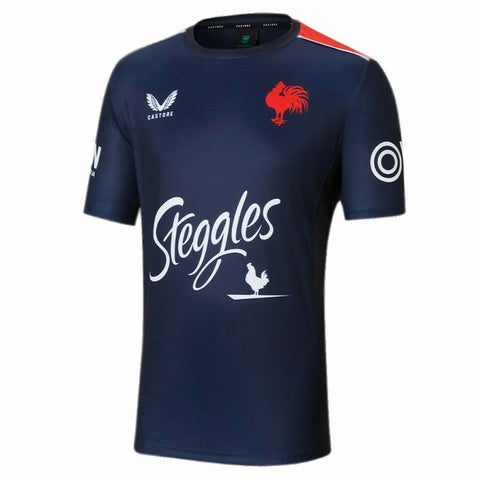NRL 2022 Training Tee - Sydney Roosters - Rugby League - Mens - T-Shirt CASTORE