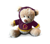 NRL Plush Teddy Bear With Hoodie Jumper - Brisbane Broncos - 7 Inch Tall