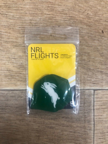 NRL Replacement Dart Flights Set Of 3 - South Sydney Rabbitohs - Darts