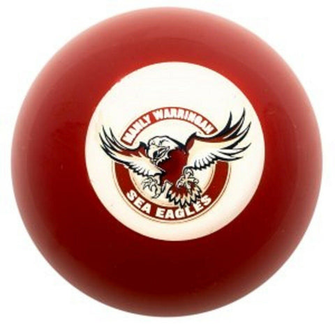 NRL Pool Snooker Billiards - Eight Ball Or Replacement - Manly Sea Eagles