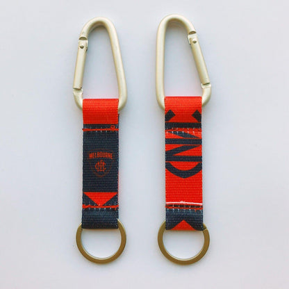 AFL Carabiner Key Ring - Melbourne Demons - Keyring - Clip and Ring