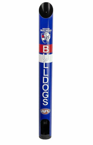 AFL Stubby Cooler Dispenser - Western Bulldogs - Fits 8 Cooler Wall Mount