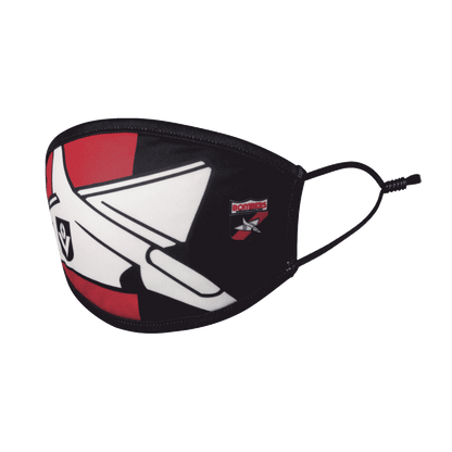 AFL Face Mask 2 Pack - Essendon Bombers - Washable - Adult - 3 Layer Protection