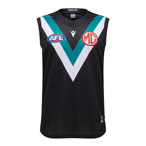 AFL 2023 Home Guernsey - Port Adelaide Power - Adult - Aussie Rules - MACRON