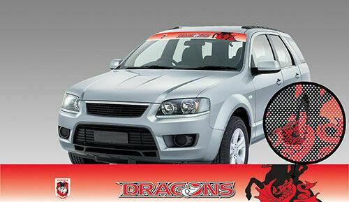 NRL Window Sun Visor Decal - St George Illawarra Dragons - See Thru Car Sticker