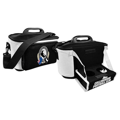 AFL Drink Cooler Bag With Tray - Collingwood Magpies - Aussie Rules -