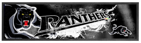 NRL Logo Bar Runner - Penrith Panthers - Bar Mat - 25cm x 90cm
