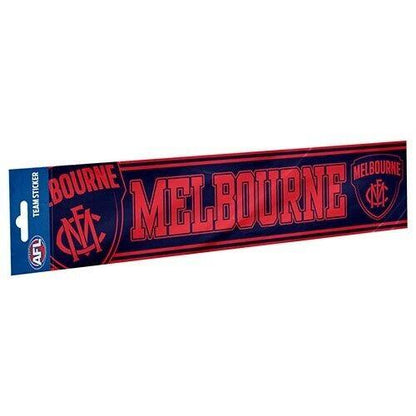 AFL Bumper Sticker - Melbourne Demons - Car Decal - 305mm x 75mm